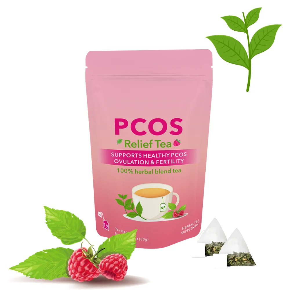 OEM/ODM/OBM Hot Selling Health Herbal PCOS Tea Support Fertility Health & Hormone Balance Tea Healthy Menstrual Cycle For Women