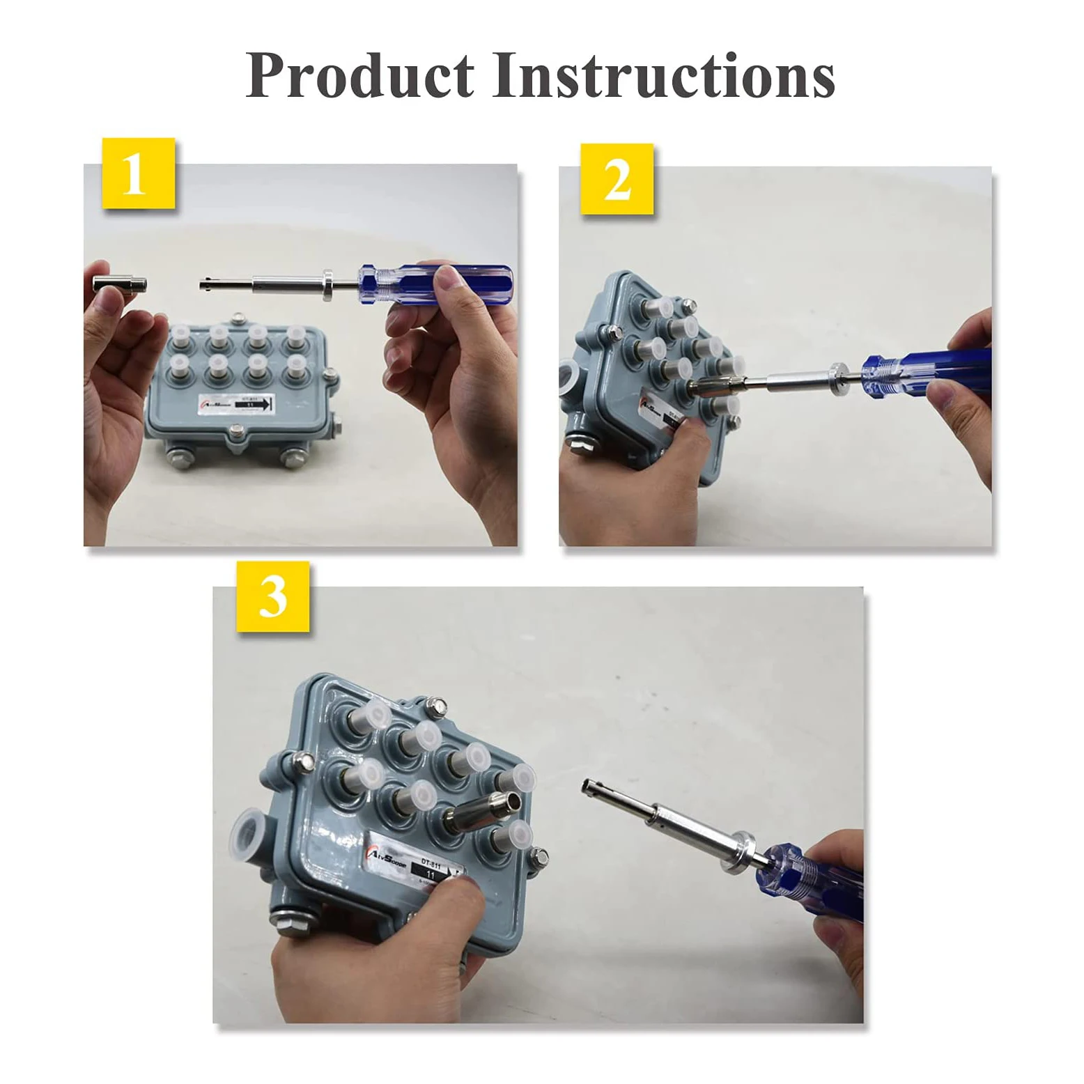 7 Inch Locking Unlocking terminal tool cable termination tool Bump Key for TV Boxes Cable