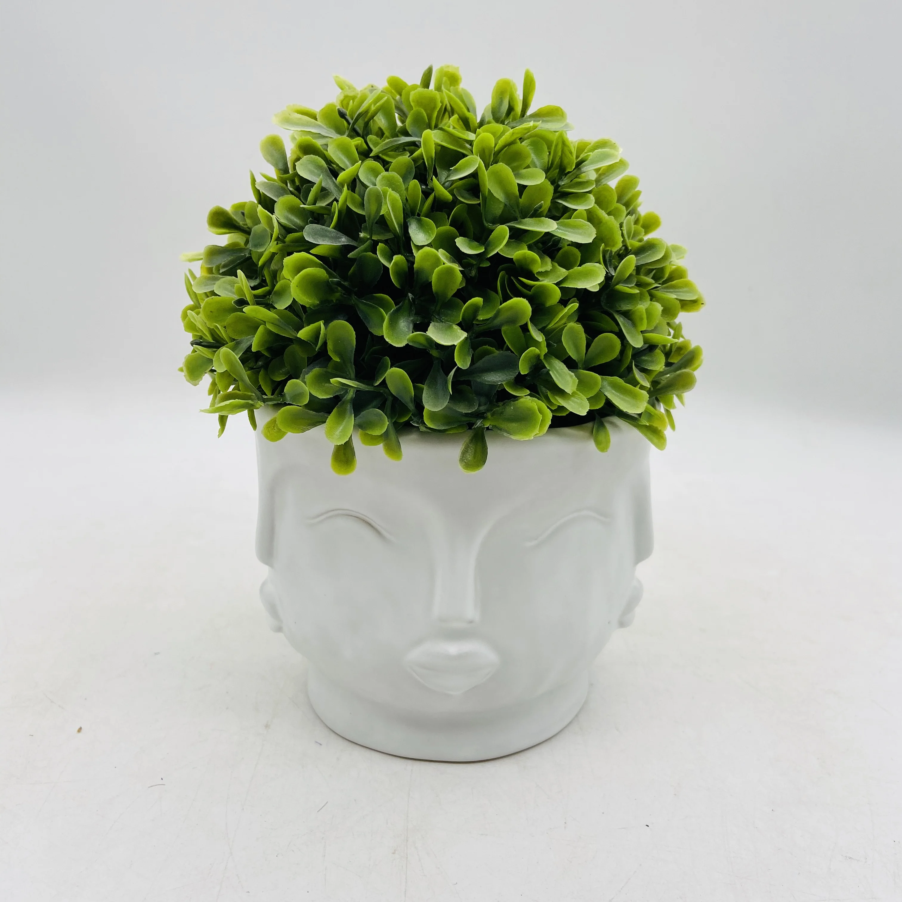 Ceramic Head Planter Human Face  Plant Pot decorative indoor flower pot