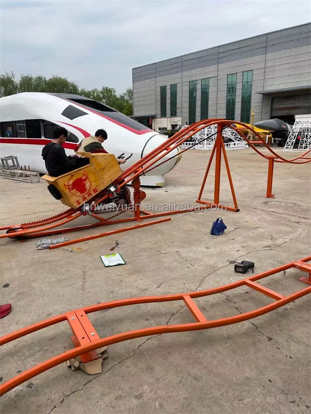 newest profitable s most popular amusement park rides unpowered mini roller coaster for sale