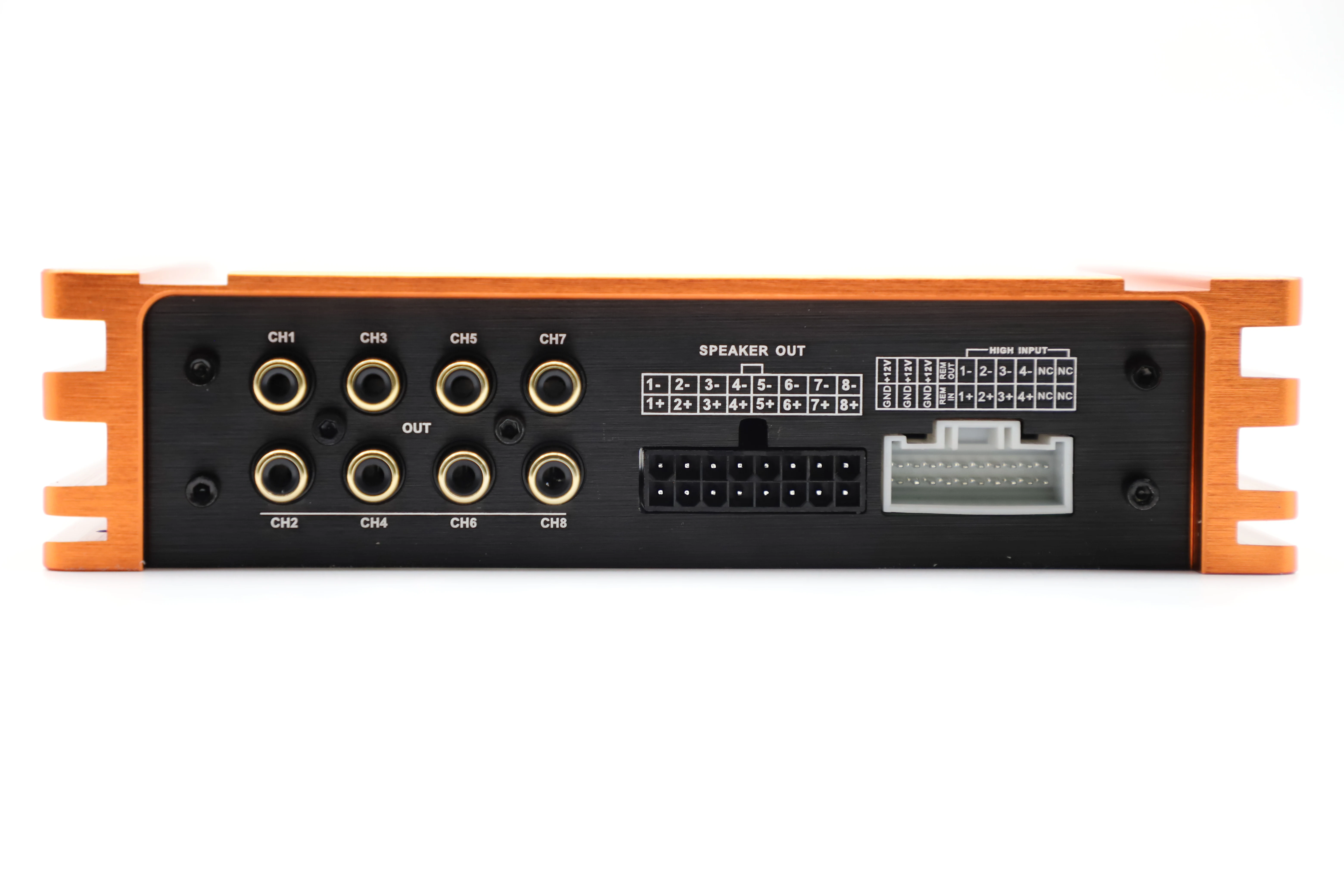 Audio Winner original factory 4 in 8 out car audio 4 channel dsp power amplifier