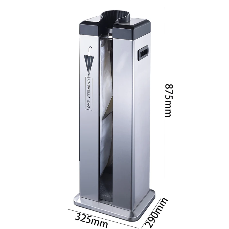 Automatic Wet Umbrella Wrapping Machine, Umbrella Plastic Bag Packing Machine for Long Umbrella