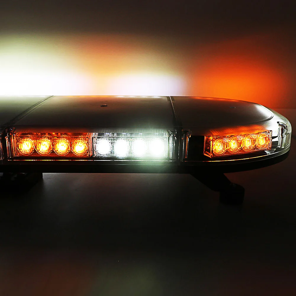 With Stop Brake Turn Signal 60' 152CM Security Strobe Light Bar For Tuck Car Warning Flashing Emergency Lightbar Amber White
