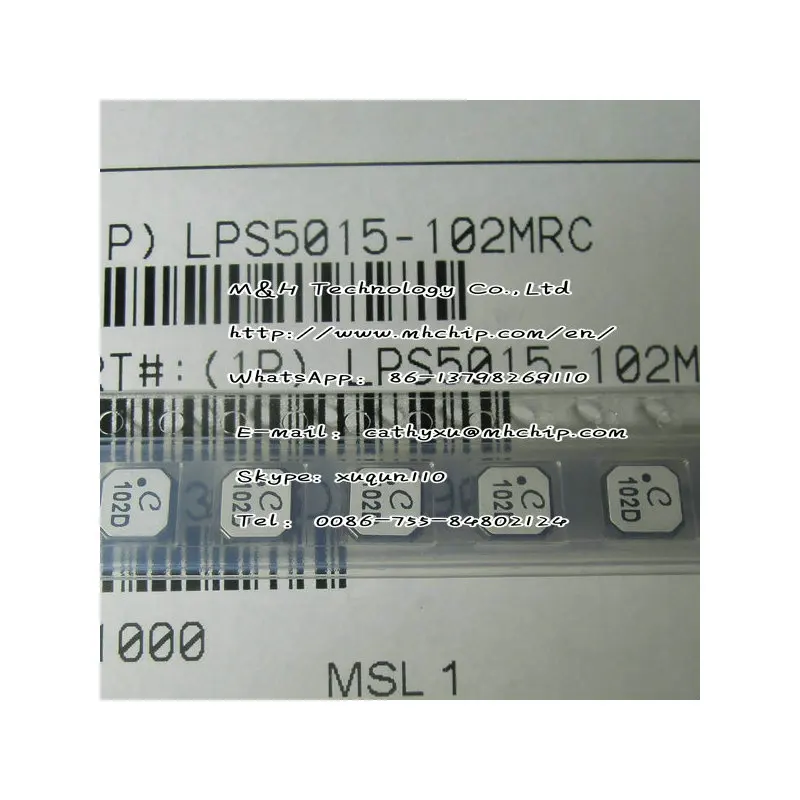 LPS5015-102MRC Fixed inductor LPS5015 Low Profile 1.0uH 2.65A 20% SMD inductor