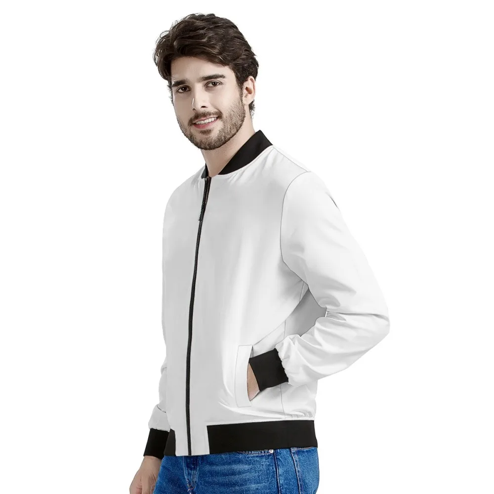 Wholesale Custom High Quality Bomber Jacket for Boys Dropshipping Casual Polyester Mens Bomber Jacket Plus Size Jackets Winter