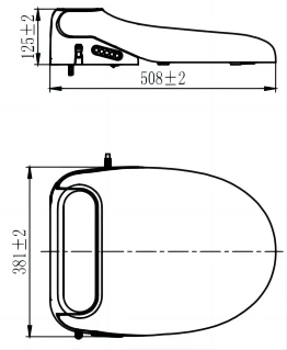 Customized damping slow-down thickening UF urea-formaldehyde toilet tank cover lid household universal PP ordinary d toilet seat