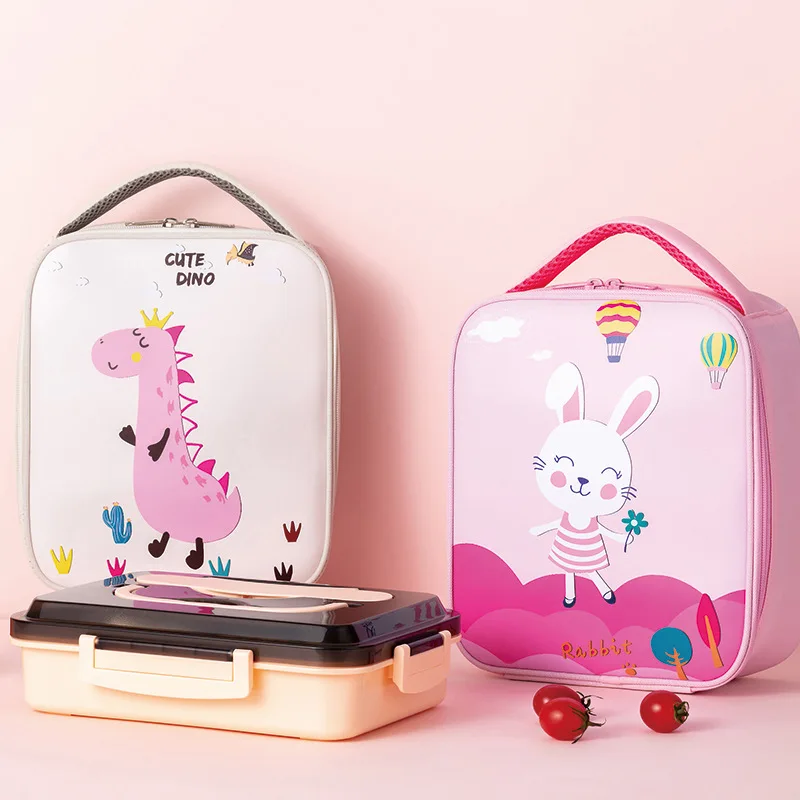 New students outdoor aluminum foil lunch bag cartoon children portable lunch bag wholesale breast milk cooler bag for kids