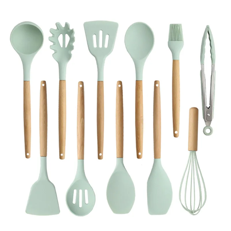 Food Grade Wholesale Silicone Personalized Kitchen Utensil Set Modern Baking Cooking Tools Best Selling Products
