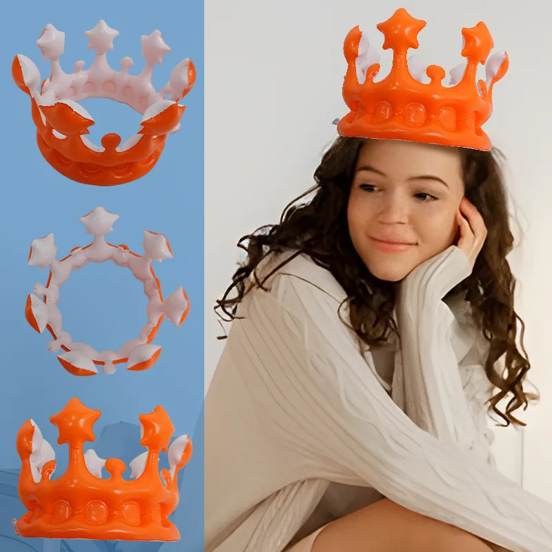 Factory Price Birthday Party Decoration Crown Toy Inflatable Princess Crown Decoration Inflatable Crown