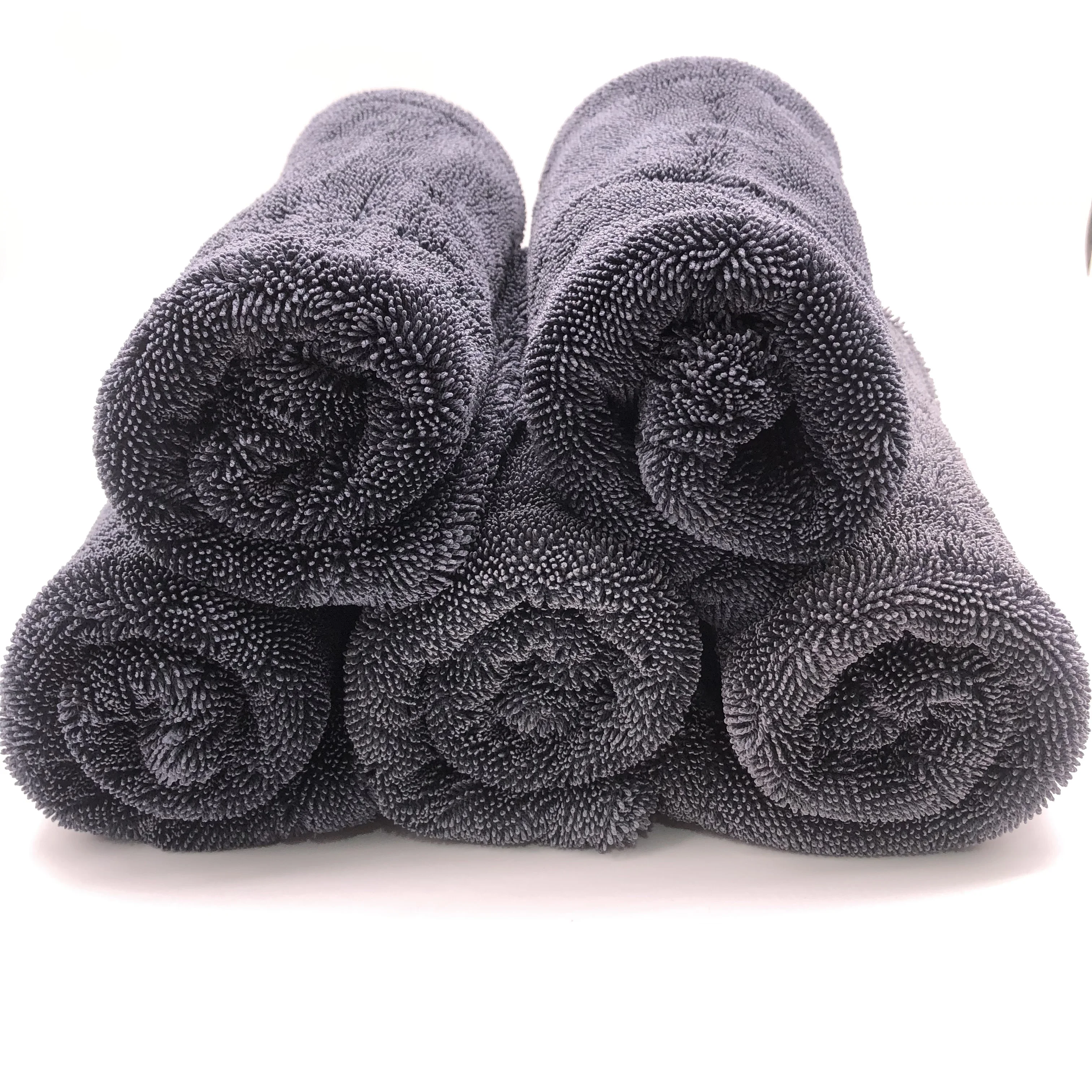 Factory Supply  Customized  logo  Super Absorbent  Microfiber Cleaning Cloth Car Wash Towel  Auto Twisted Loop Car  Drying Towel