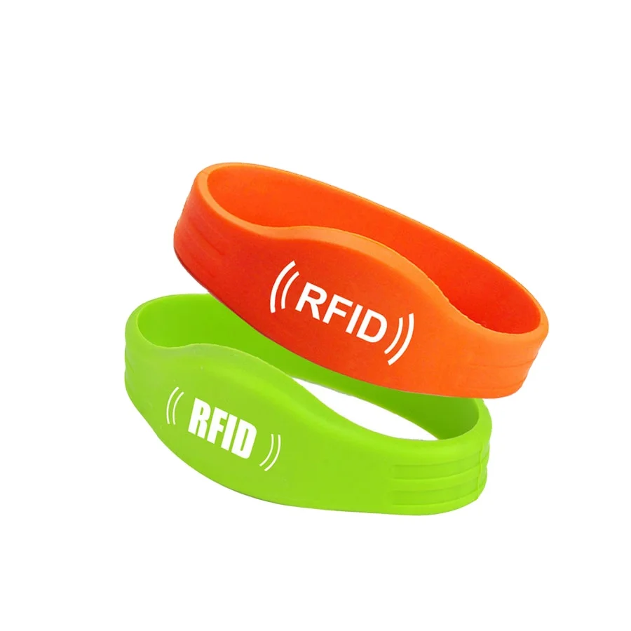 Stock Nfc Silicone Sports Wristbands Rfid Rubber Bracelets