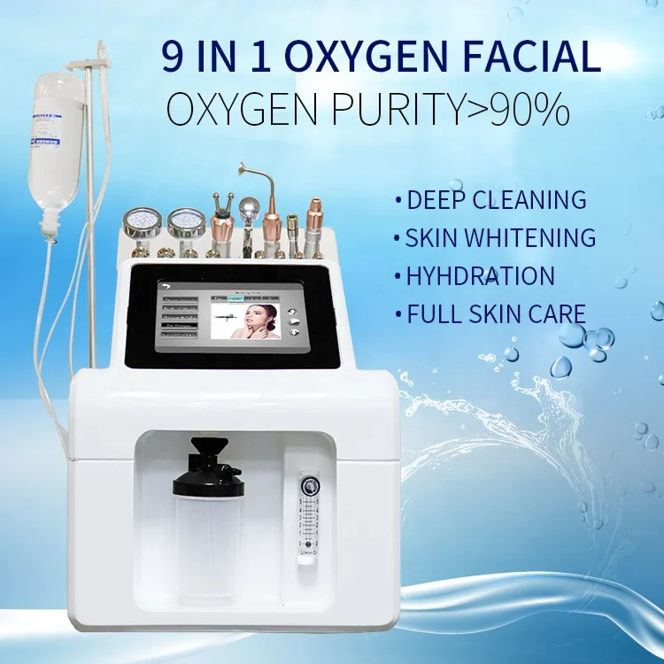  CE Approved 9 In 1 Multifunctional Hydrofacials Hydra Spa Beauty Hydradermabrasion Skin Care Therapy Ultrasoun