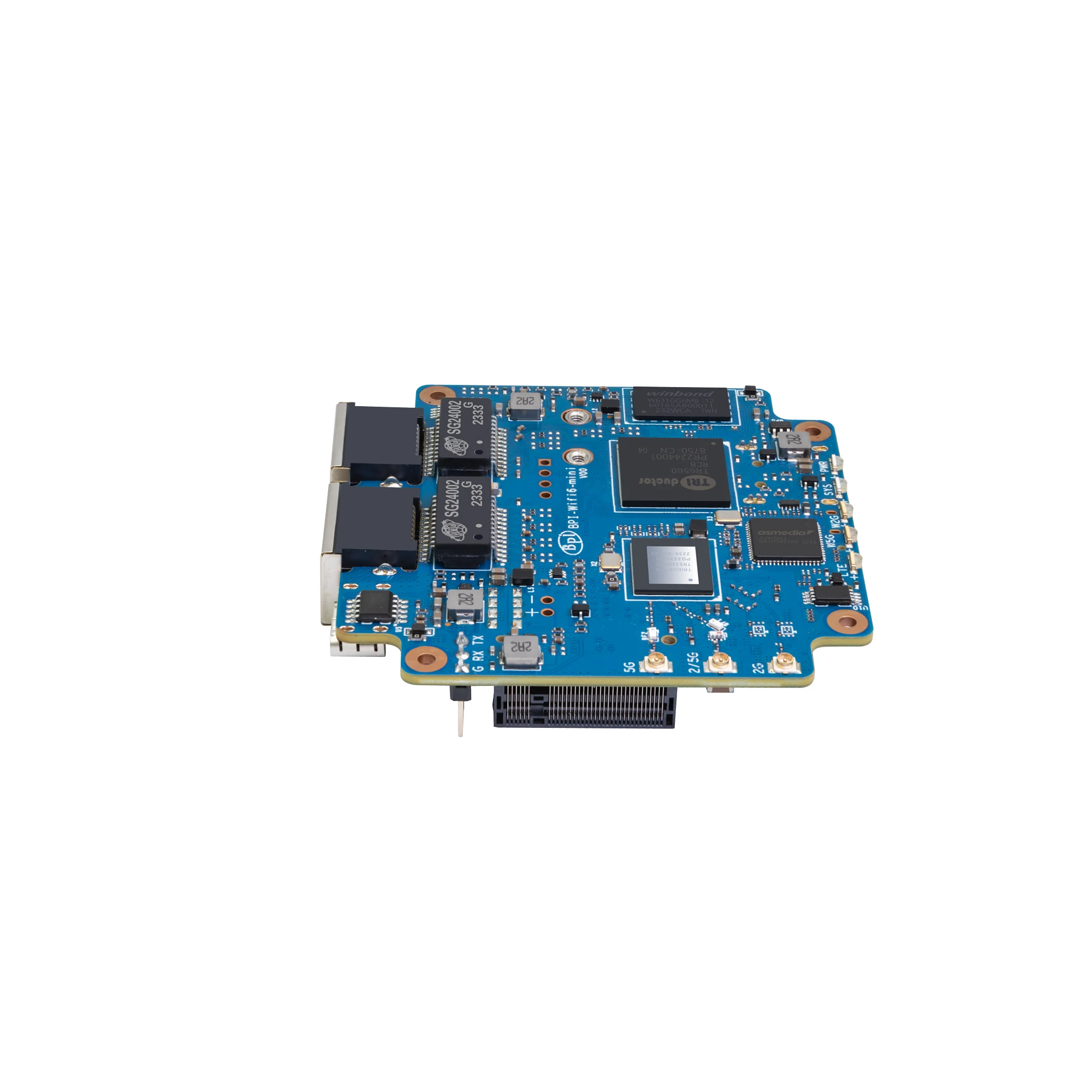 Open Source Design Banana Pi BPI WIFI6 Mini Router development board Dual Band 2.4G/5G WIFI 2x 1G Ethernet ports 1x USB