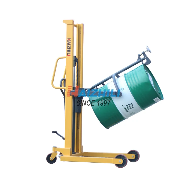 HaizhiLi Handling Equipment Hot sale adjustable drum tilter hydraulic drum truck lifter