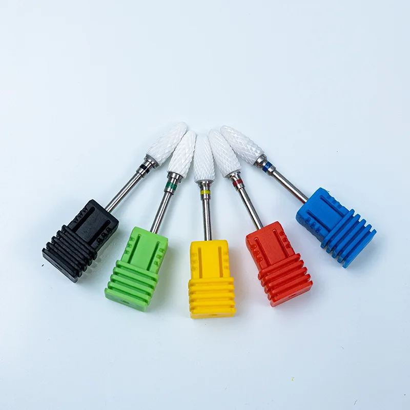 Ceramic Milling Cutter Nail Drill Bit Electric Manicure Drills Pedicure Mill Bits Machine Files Nail Art Tools Equipment