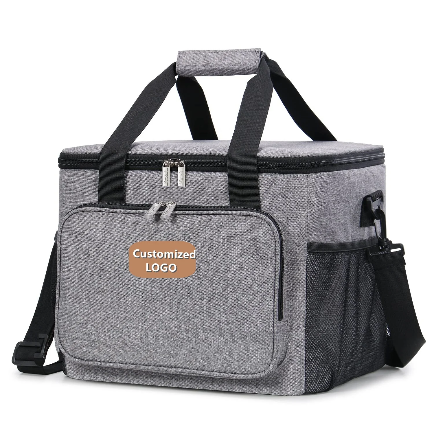 Amazon Wholesale Reusable Insulated Lunch Cooler Bags for Men Soft Handbags Leakproof Cooling Tote Freezer Storage Pouch