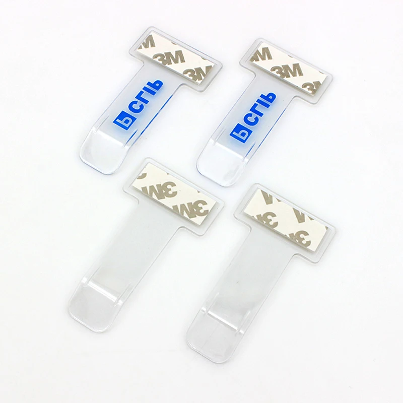 Transparent  Car Parking Ticket clip  custom logo printing Invoice Windscreen Window Tickets holder with Adhesive Tape