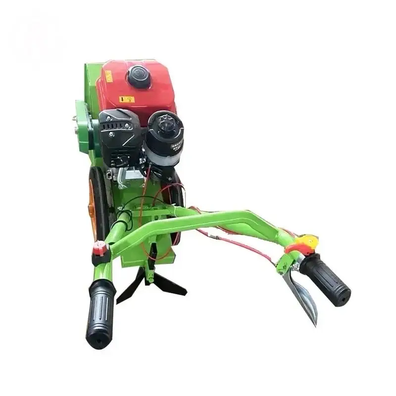 Micro Tiller, Four-wheel Drive Self-propelled Cultivator, Orchard Management Tillage and Weeding Machine, Trench Weeding Machine