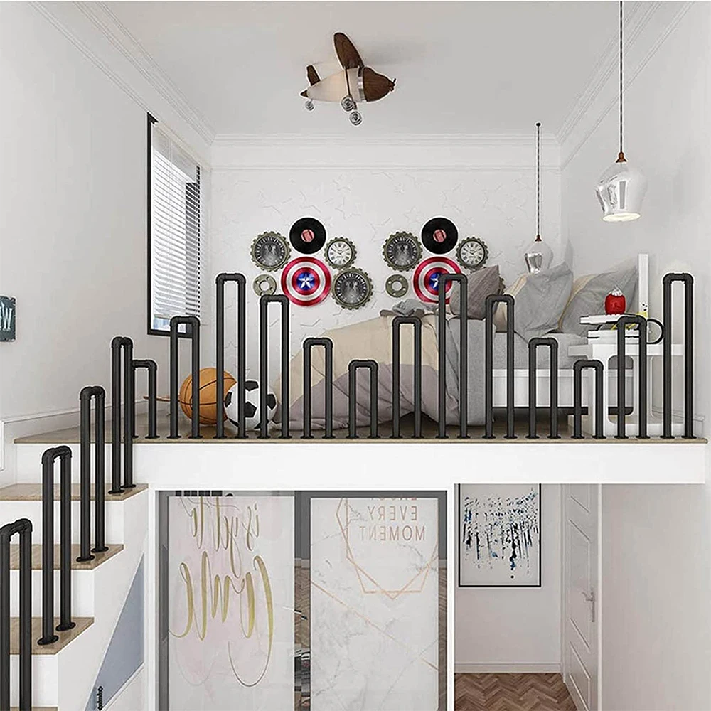 HUAART Cheap Wrought Iron Stair Railings Wrought Iron Balusters Wholesale Wrought Iron Balustrades Metal Balusters