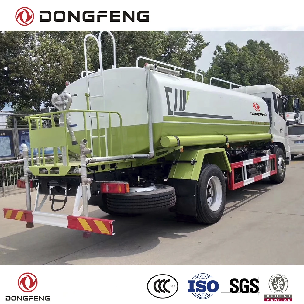 Dongfeng 4x2 LHD грузовик для доставки воды с двигателем Cummins 270 Hp E3 type 12000 литровый
