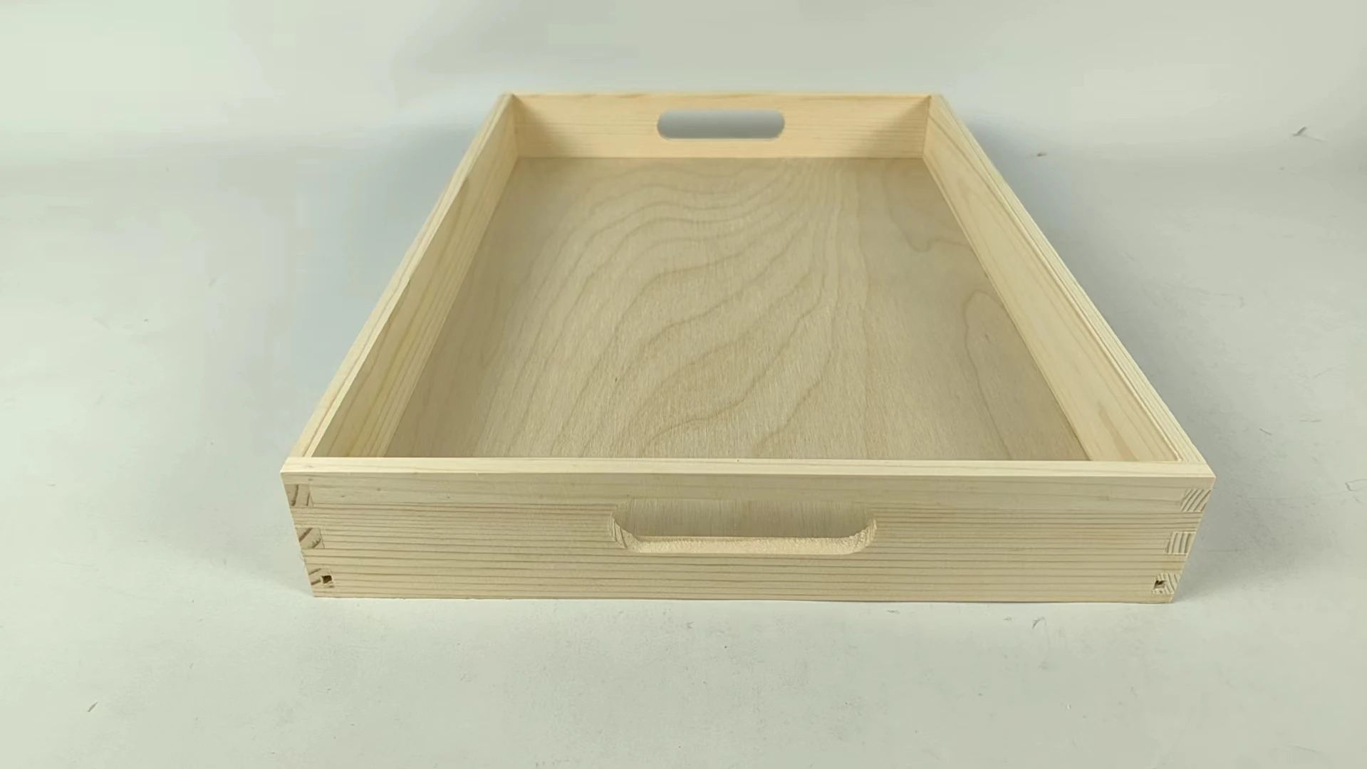 Bamboo Serving Tray Acacia Wood Plate Elegant Metal Model for Dinner Parties Guests Serving Style
