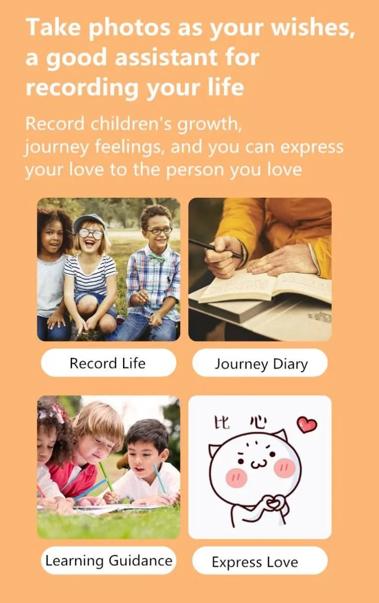 Mini Photo Printer Mini Pocket Concise White Inkless Thermal Label Printer for Android Ios Phone Impressor Printer