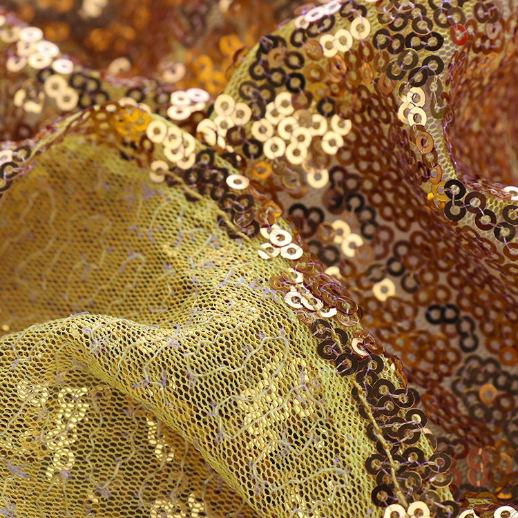Tejido De Lentejuelas De 3 mm Tejido De Vestido Bordado Sparkling Shimmering Fabric 3mm Sequin Fabric Embroidery Dress Fabric