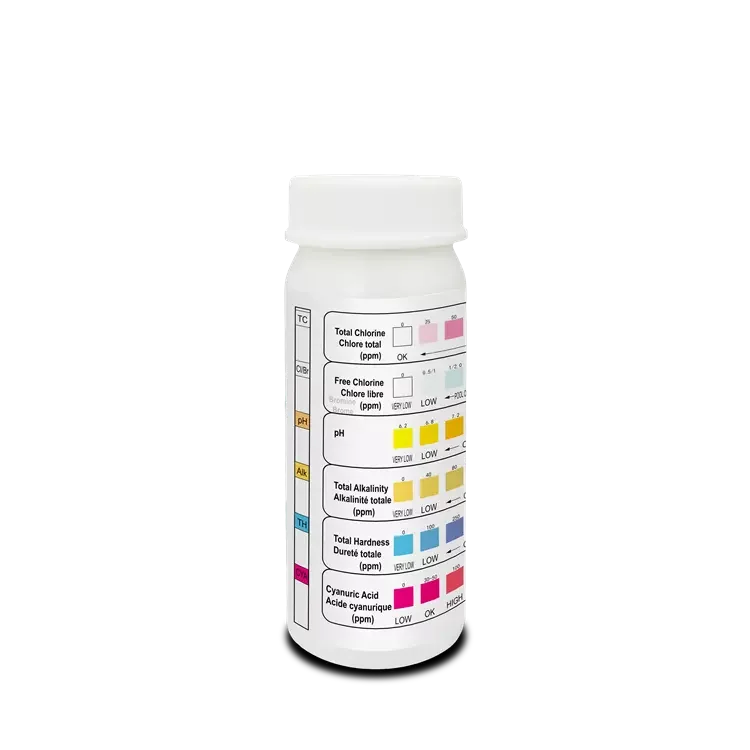 6 in 1 pool spa water test strip W-6 Water Quality Analyzing Testing 50pcs
