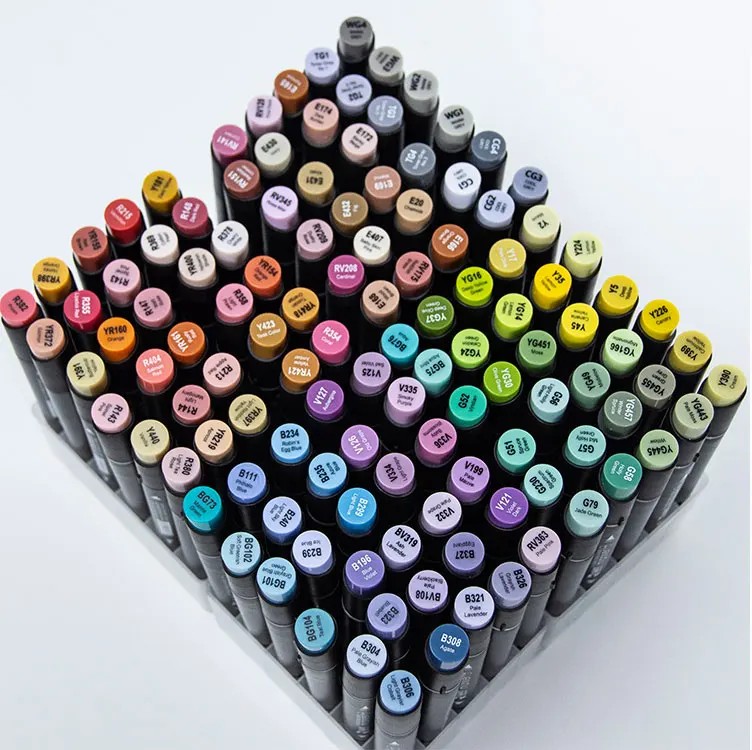 Felt Drawing Alcohol Based Brush 80 2 Pen Colors 264 262 Markar Art Marco Coptic Markers Tip