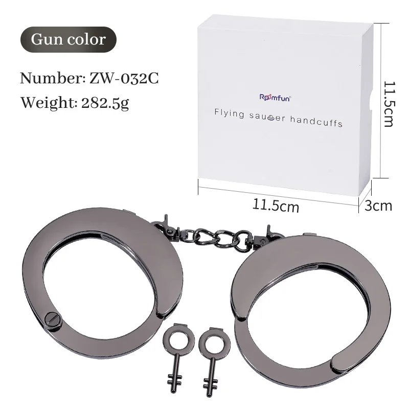 Novelty Premium metal SM Handcuff Ankle cuff Bracelet Cosplay Restraint sex Toy