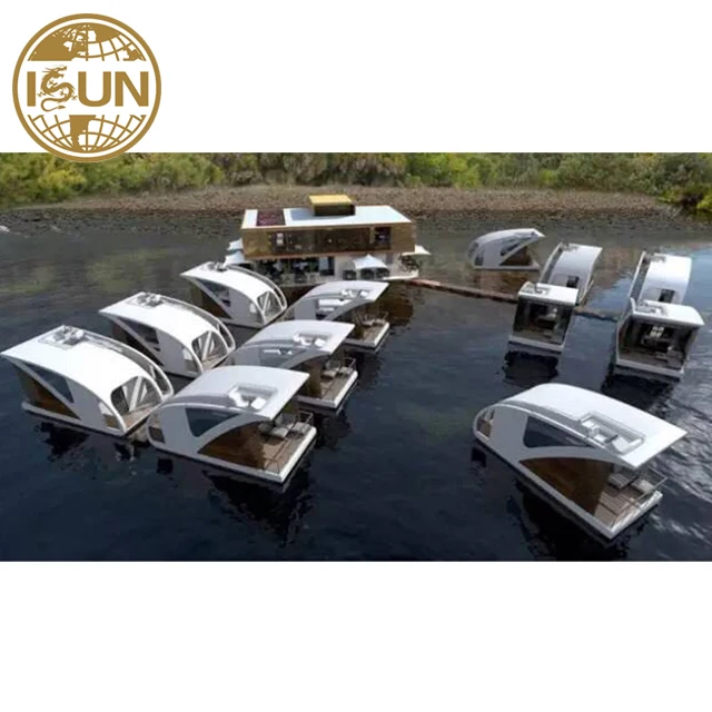 На воде, плавающий отель, домик, крошечный дом, Мобильный корпус, плавающая лодка, сборный контейнер, гостиничный дом