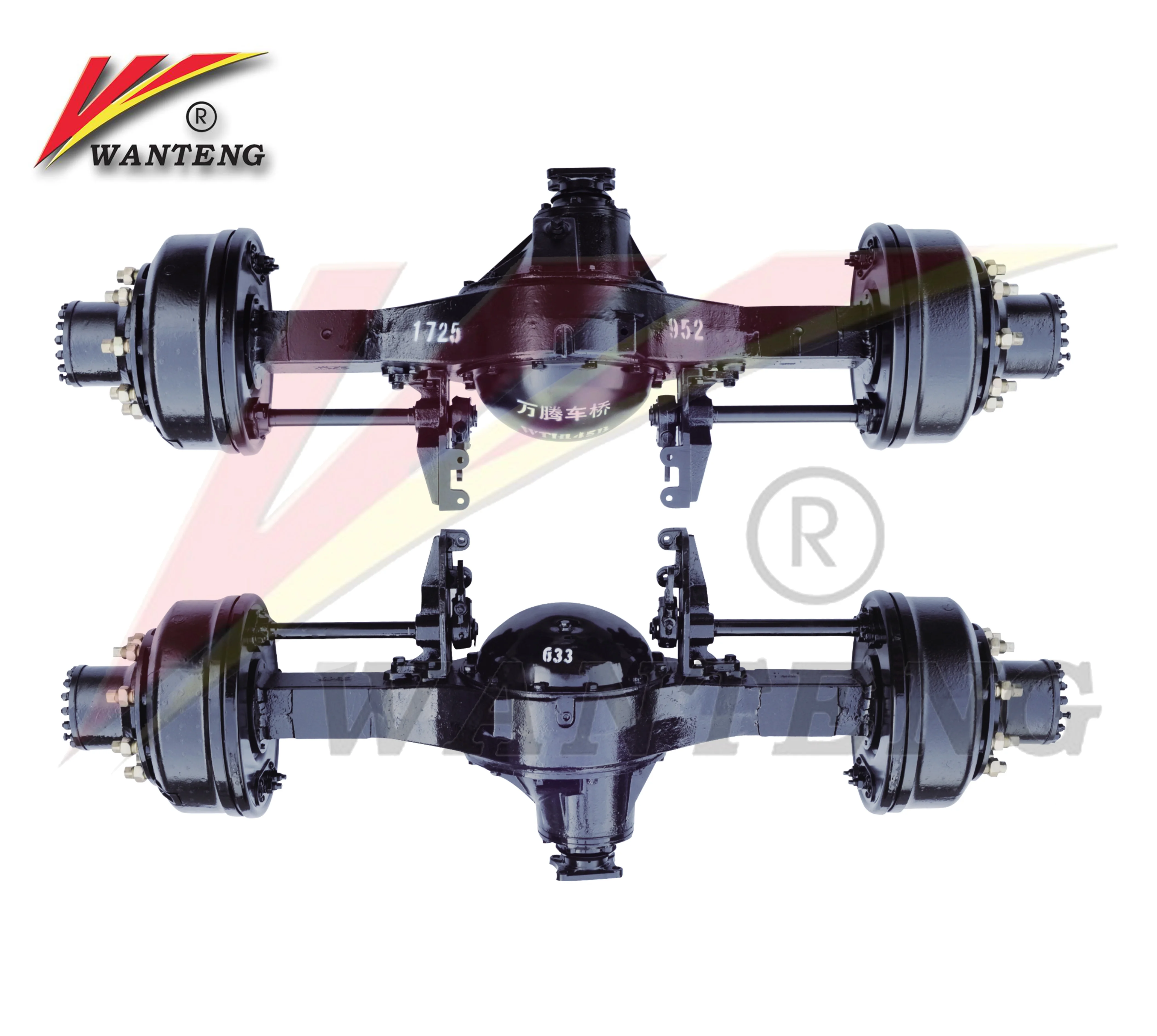 4X4 New OEM tractor Double Hydraulic Rear Drive Axle With Air Brake