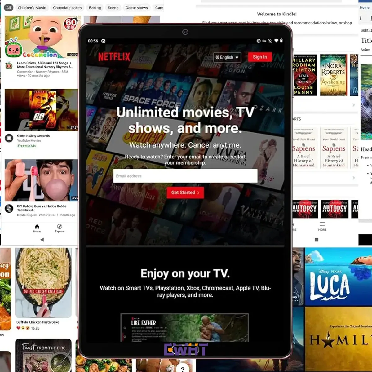 Laptop 10.1-Inch Tablets Snapdragon870 Ten Core 1600*2560 Pixel Resolution Android 12 4G Tablet PC Study Laptops 16 Pro With WPS