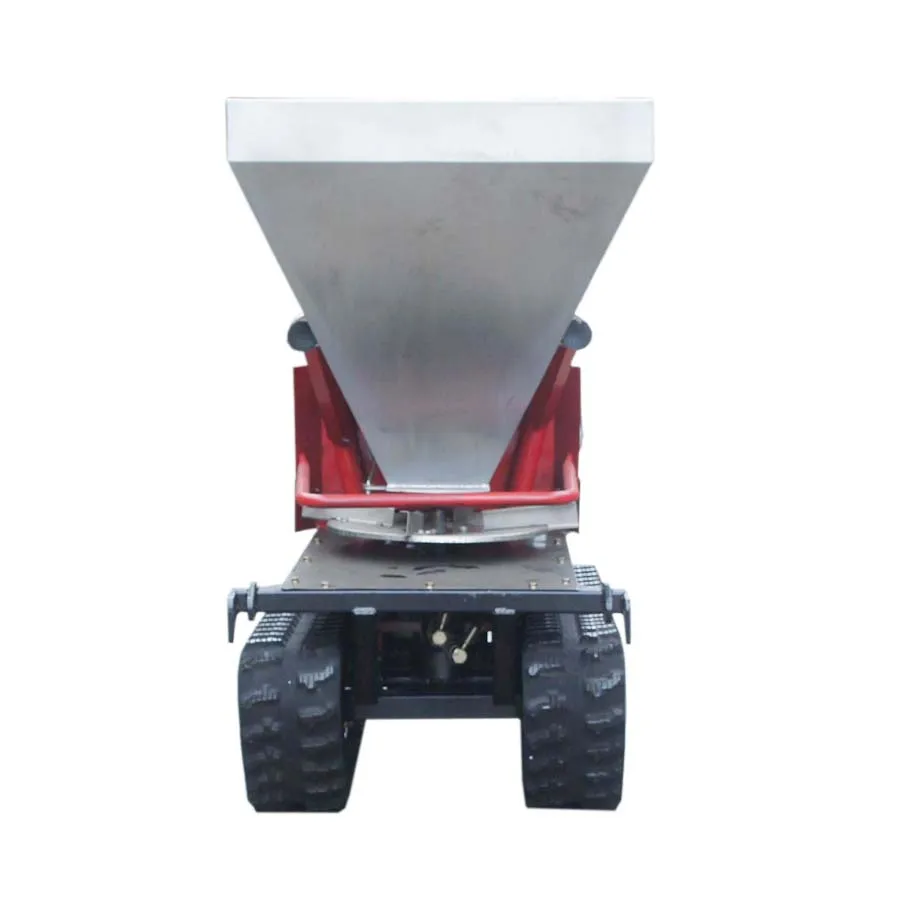 mini crawler type hydraulic motor drive fertiliser spreader