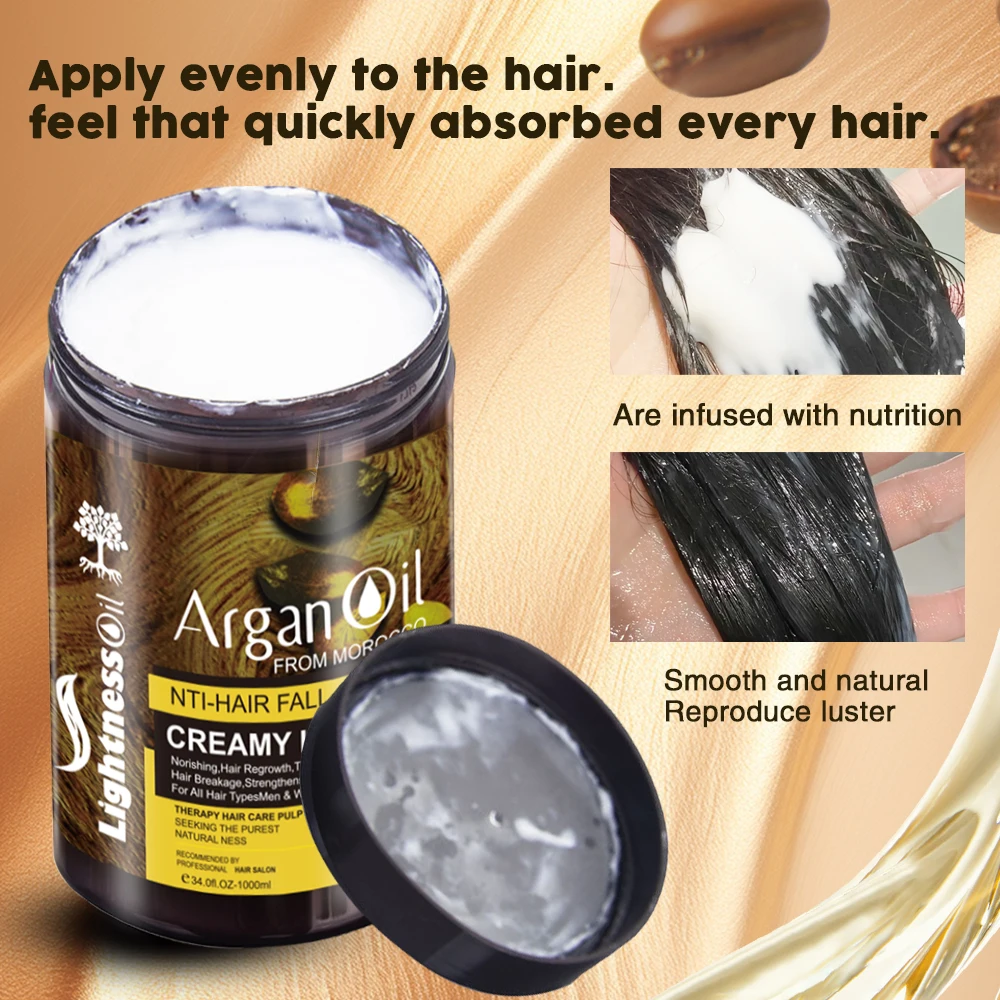 Hair Growth Shampoo Luxury Hair Care Set Products Organic  Protein Sulfate Free Argan Oil Keratin Mask And Conditioner
