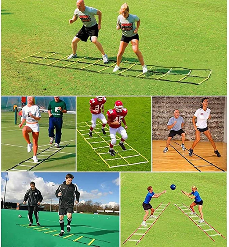 High Quality Fitness Equipment Cones Set Exercises Team Sports Quickness Speed Training Agility Ladder