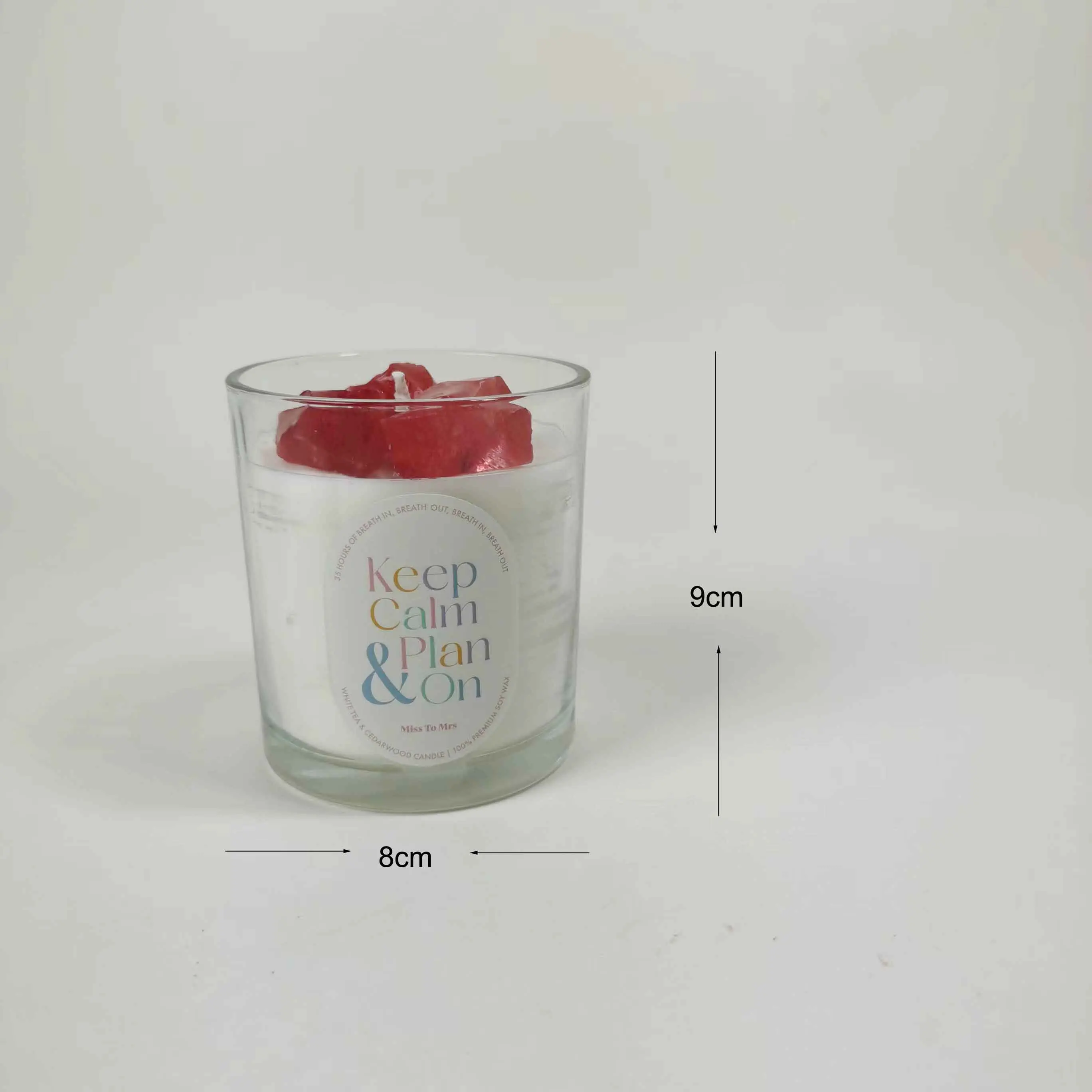 Wholesale luxury scented Soy wax healing crystal candles for chakra, home decor, gift set