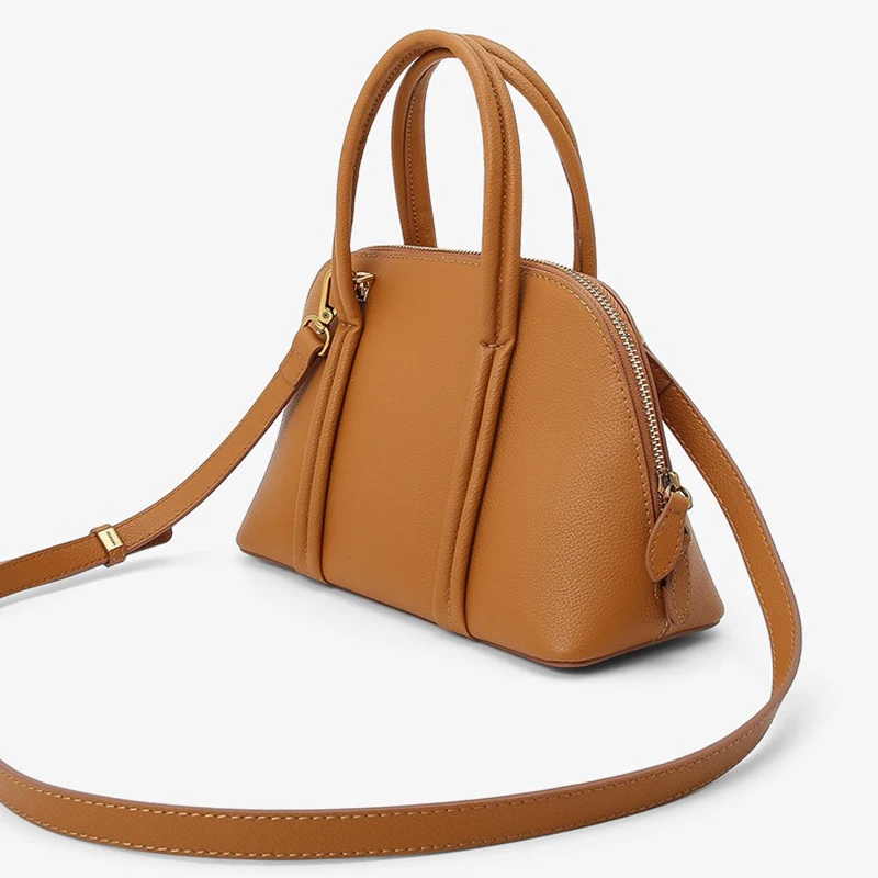 Oem Custom Logo Luxury Embossed shell shape pu Leather Tote Bags For Women Purses