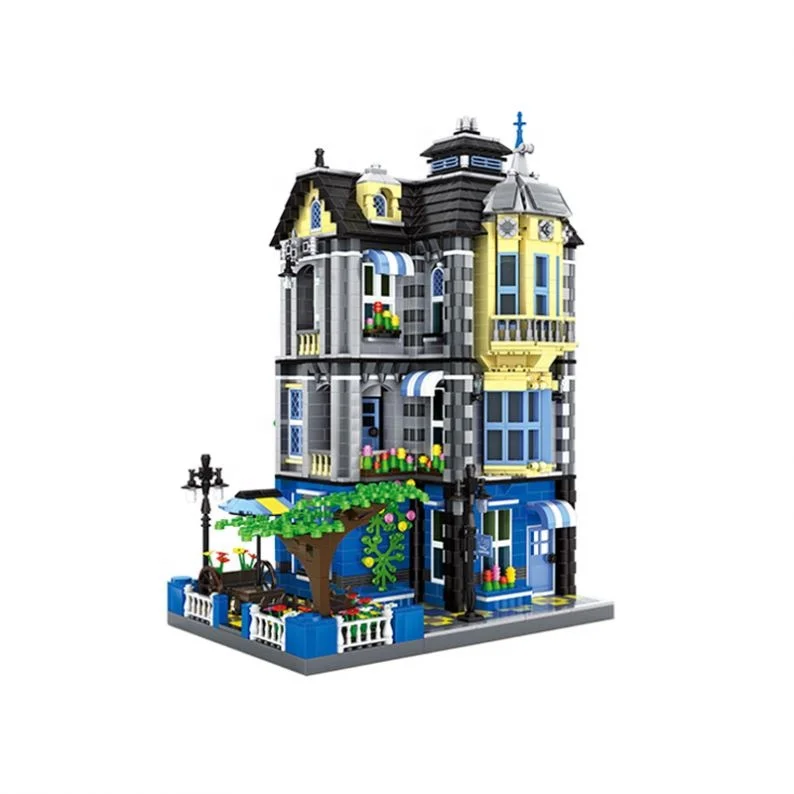 Строительные блоки, 6310 пластик, оптовая продажа, садовый кофейный дом, сделай сам, детский подарок, кирпичная игрушка для детей