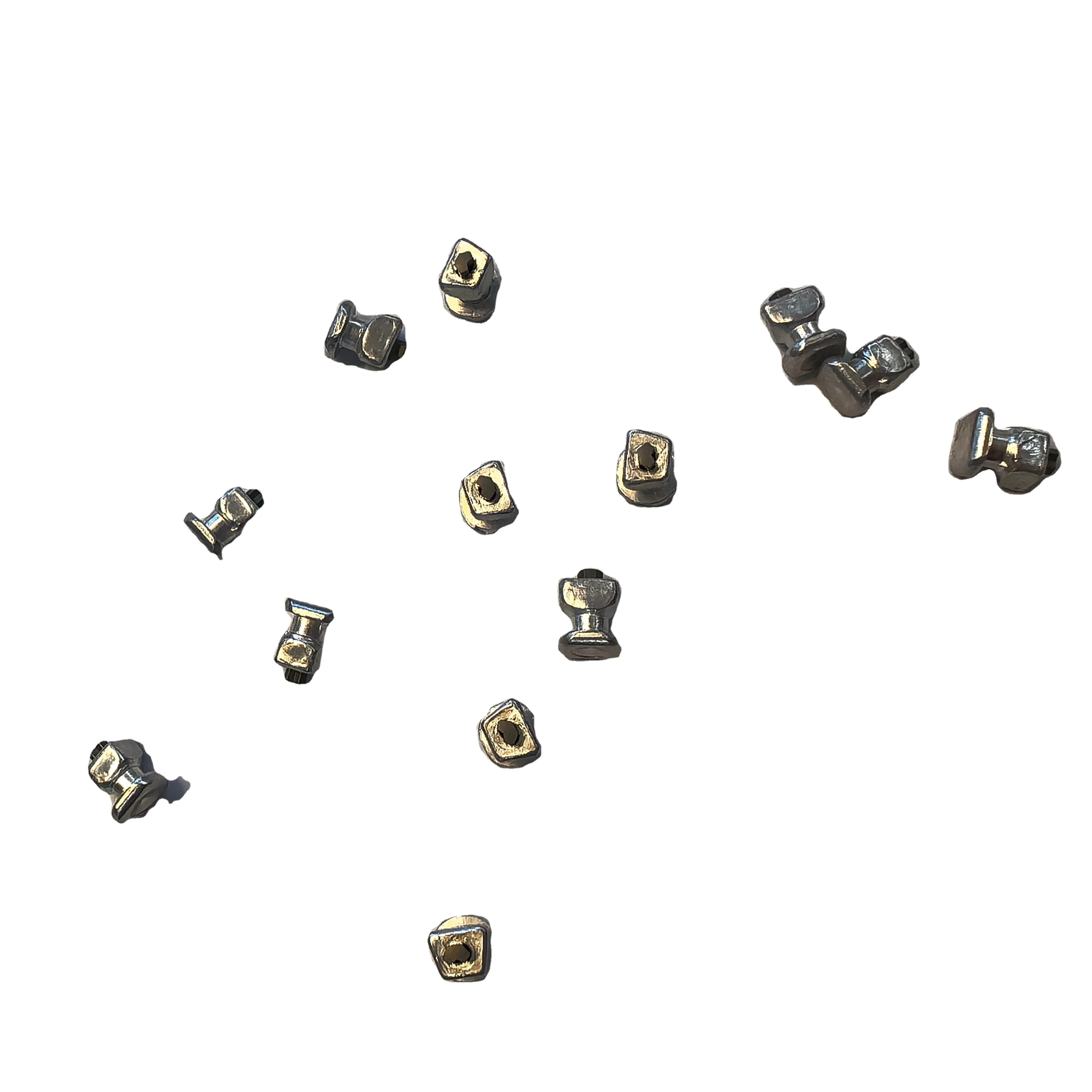Aluminium square non standard irregular step studs and rivet