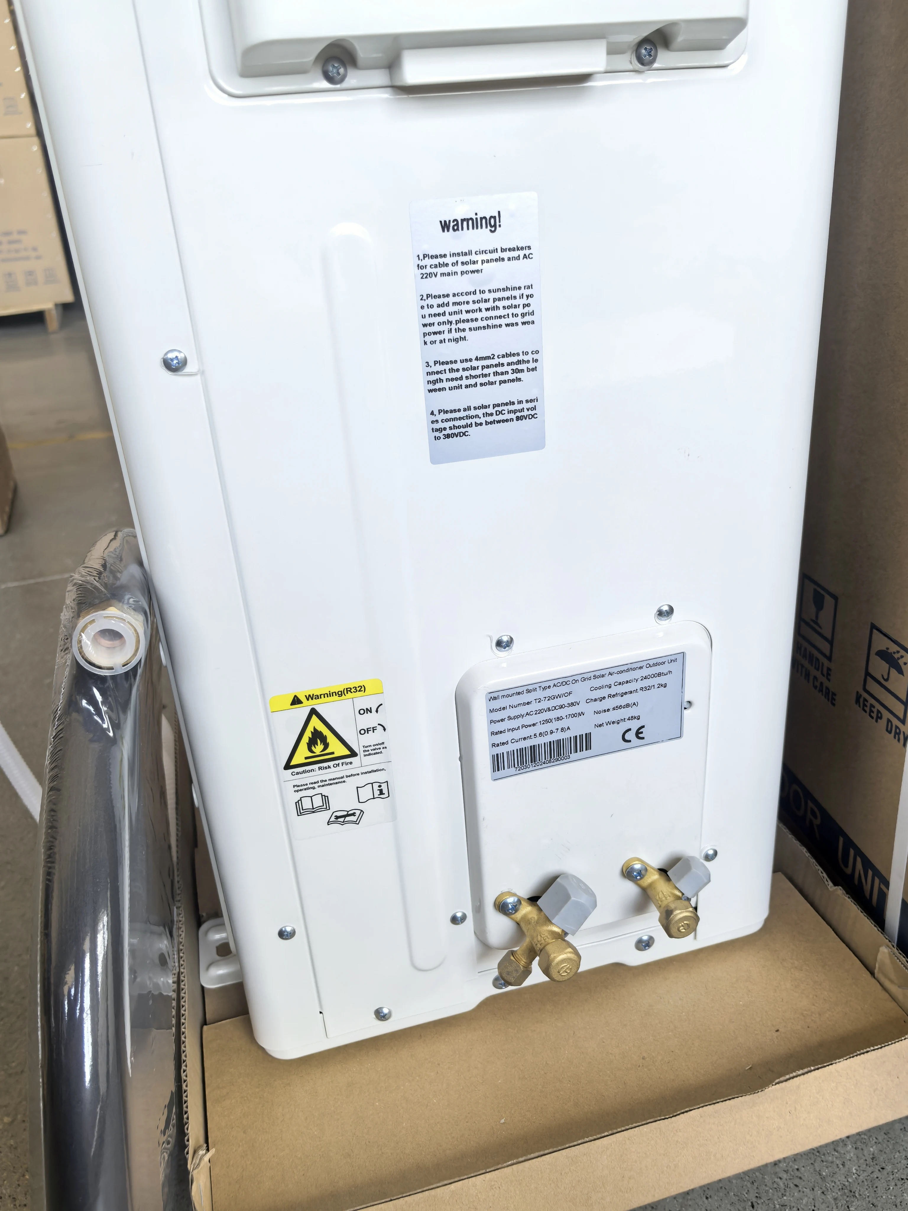 Гибридная система кондиционирования воздуха 2 5 л.с. 20000 BTU мини-сплит настенная постоянного тока с солнечной батареей