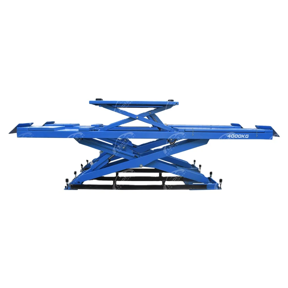4000kgs Full Rise CE Cheap Hydraulic Car Alignment Scissor Lift Hoist Machine for Repair Shop