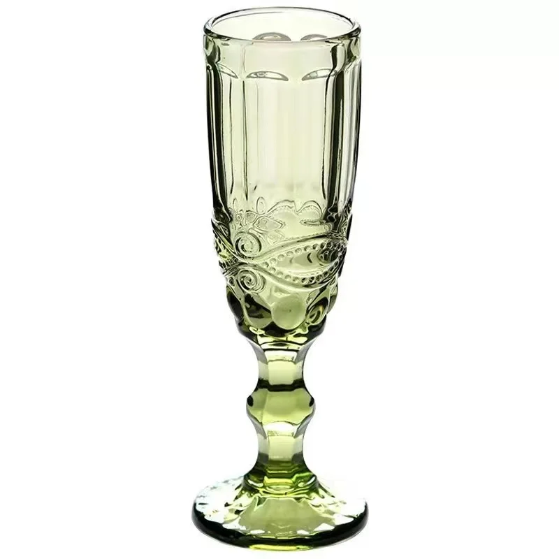 Hot Sale In Stock Red Wine Glass 150ML Colorful Customized Wine Glasses Whiskey Cocktail Glass Wine Glass Bottle Set