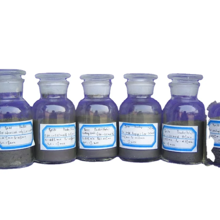 high quality pyrite for making Resin-bonded grinding wheels and The Brake lining