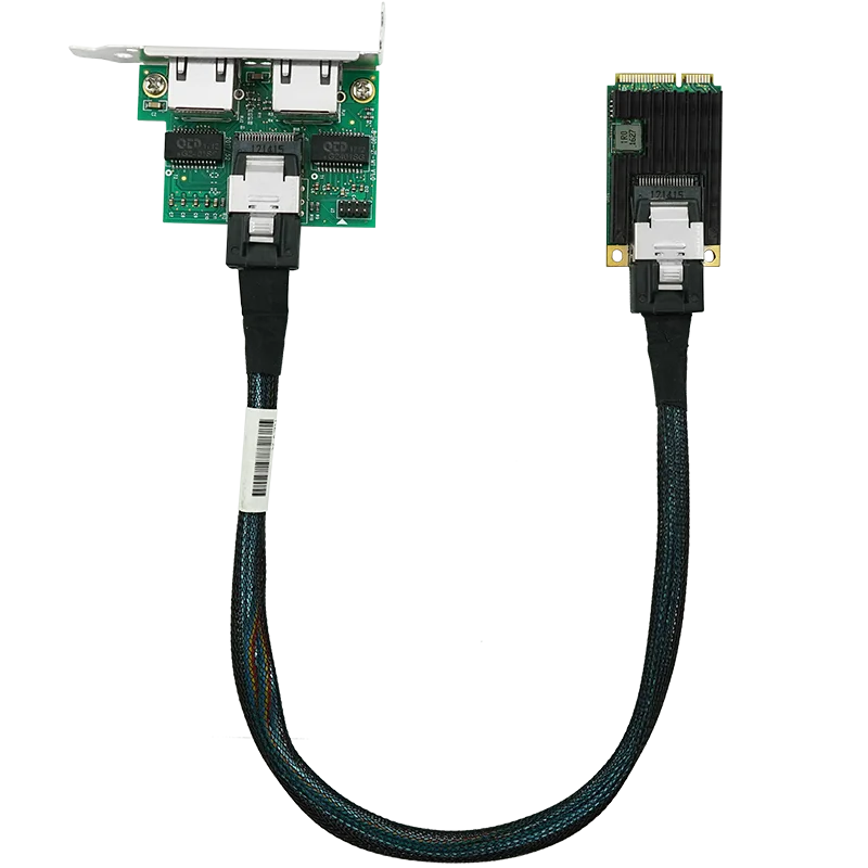 Двухпортовый медный соединитель RJ45 на основе Intel I350, Mini PCIe Gigabit 10/100/1000 Мбит/с, сетевая карта Ethernet