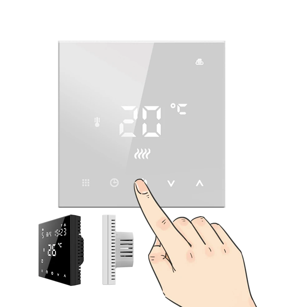 WIFI Heating Thermostat for Gas Water Electric Heater Floor heating UFH system Hysen Haisen Factory Manufacturer CE ROHS UKCA FC