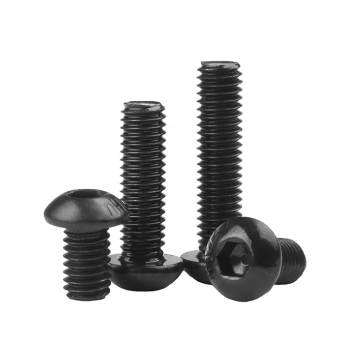 CS black SS black ISO 7380 Button Head Screws Hex Socket Machine Screws