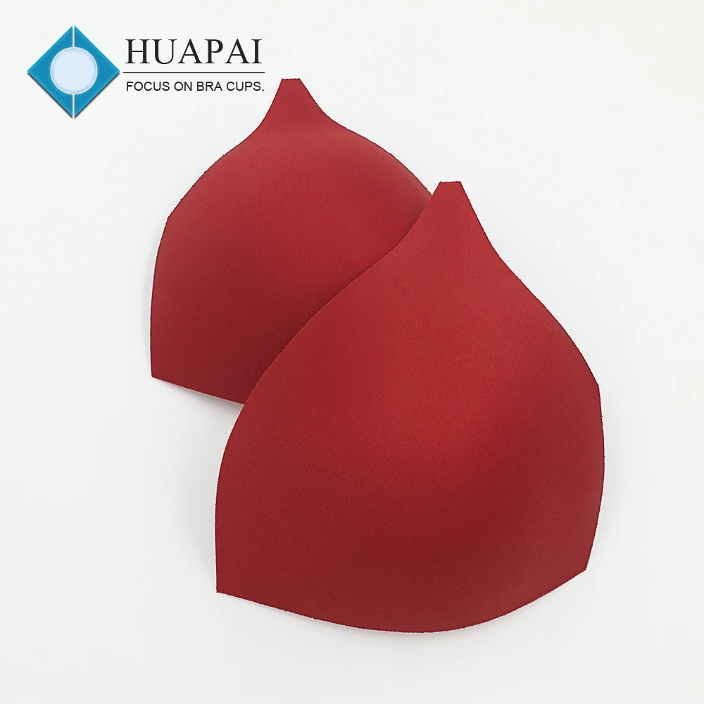 Popular triangle shape molded foam bra cup sexy bikini pad