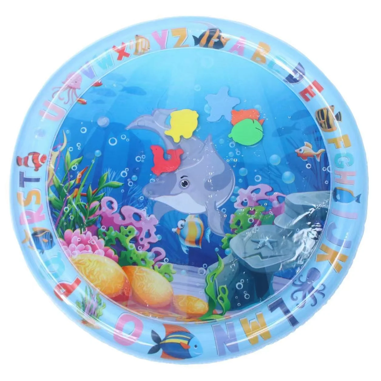 Hot Selling Tummy Time Baby Water Mat Baby Toddler Girl Inflatable Play Mat Floating Tummy Time Toys Eco PVC 2022 CN;GUA