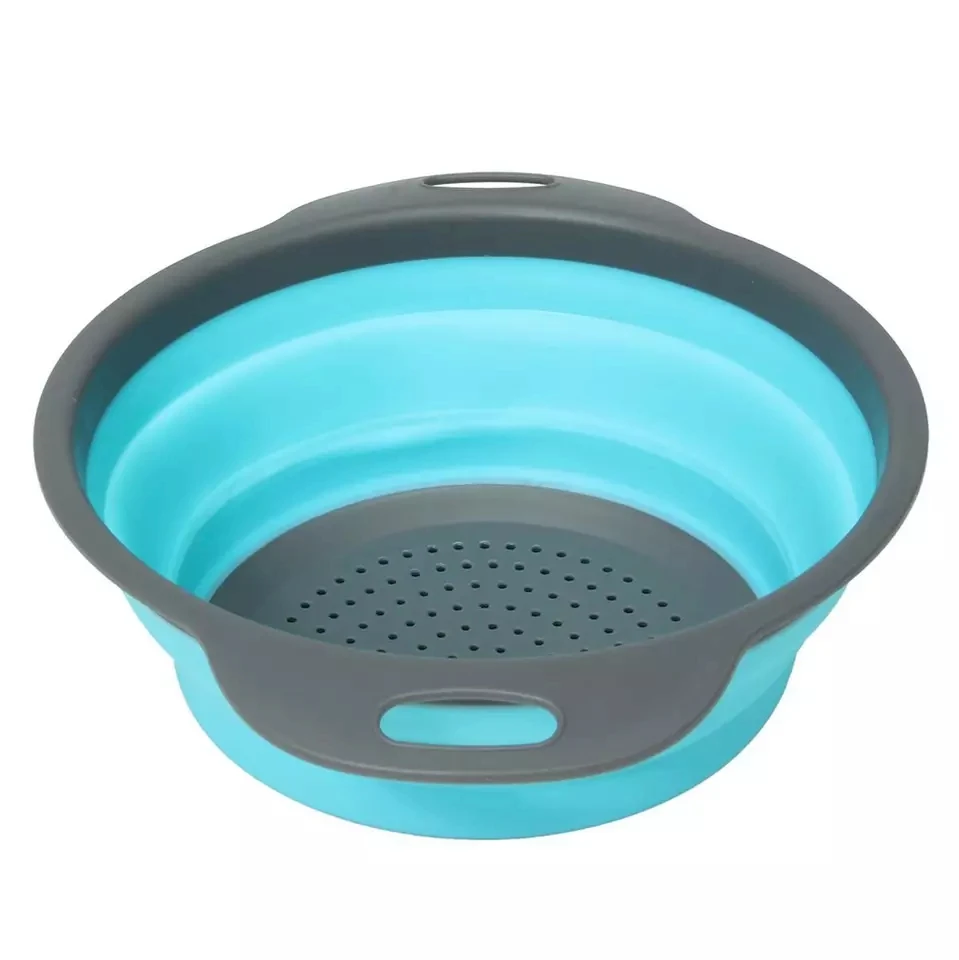 SHANGRONG OEM/ODM silicone Kitchen environmental protection vegetable folding laundry filter basket manufacturer